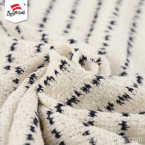 Customized Elegant Polyester Hacci Knitted Fabric Spandex